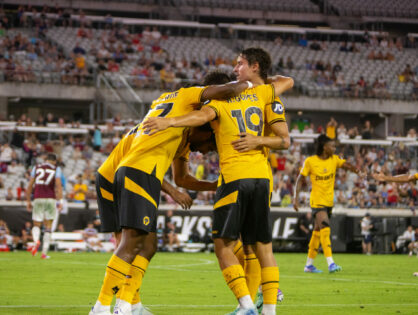 Wolves top West Ham United on soggy night in Jacksonville